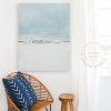 Light Blue Canvas Abstract Art