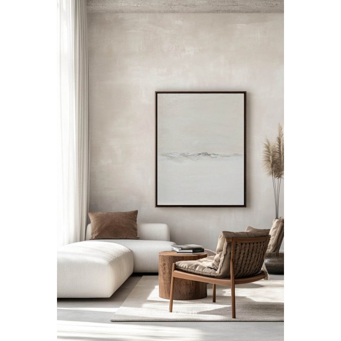 Beige Seascape Abstract Wall Art