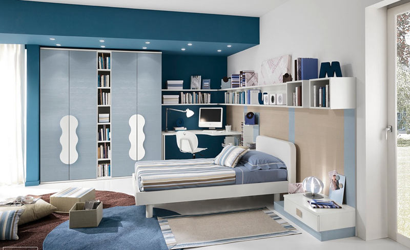 Quiet sleeping space: 16 beautiful blue bedroom designs